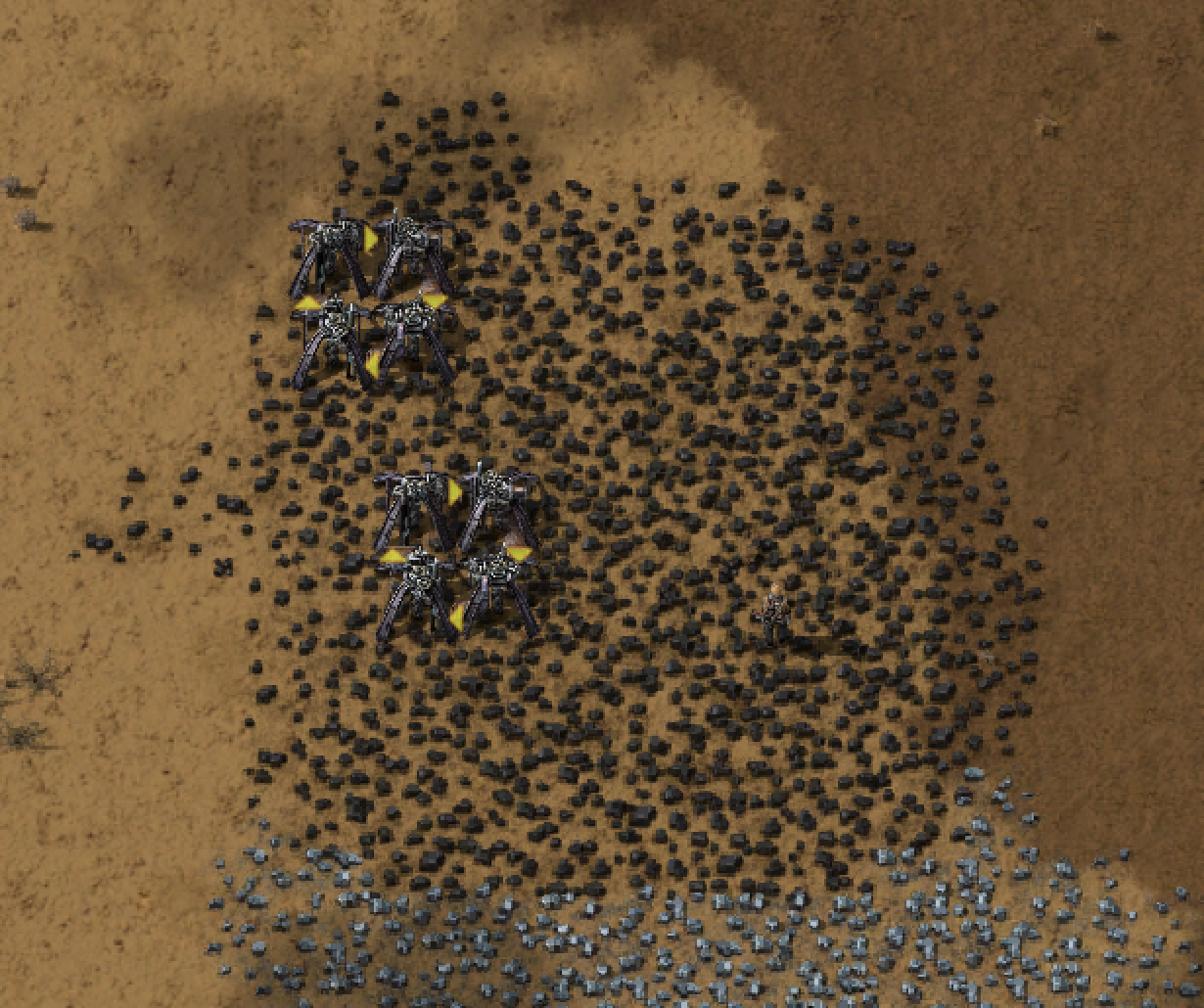 Claude's coal mining setup